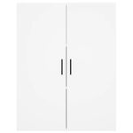Casa si Gradina - Mobilier - Comode si corpuri - Comode - Dulapuri cu montaj pe perete, 2 buc, alb, 69,5x34x90 cm, model negru cu canelură - Infinity.ro
