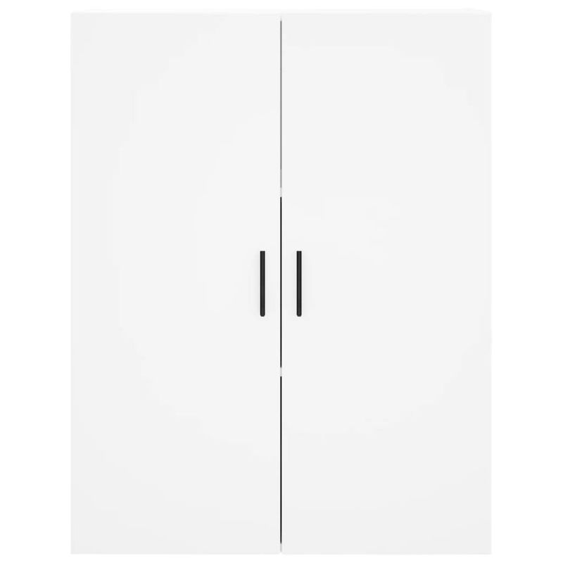 Casa si Gradina - Mobilier - Comode si corpuri - Comode - Dulapuri cu montaj pe perete, 2 buc, alb, 69,5x34x90 cm, model negru cu canelură - Infinity.ro