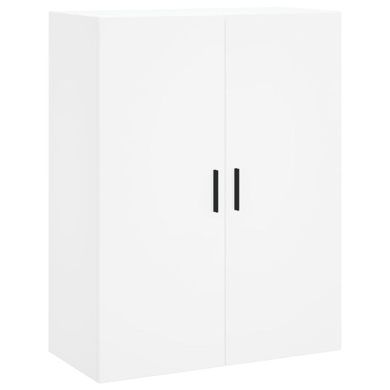 Casa si Gradina - Mobilier - Comode si corpuri - Comode - Dulapuri cu montaj pe perete, 2 buc, alb, 69,5x34x90 cm, model negru cu canelură - Infinity.ro