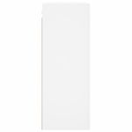 Casa si Gradina - Mobilier - Comode si corpuri - Comode - Dulapuri cu montaj pe perete, 2 buc, alb, 69,5x34x90 cm, model negru cu canelură - Infinity.ro