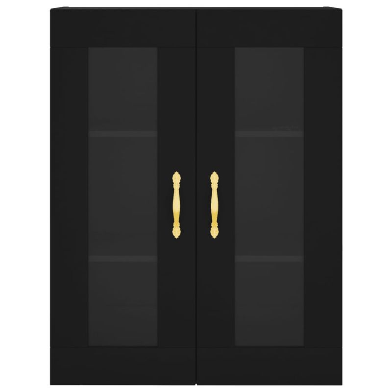 Casa si Gradina - Mobilier - Comode si corpuri - Comode - Dulapuri montate pe perete, 2 buc, negru, lemn prelucrat - Infinity.ro