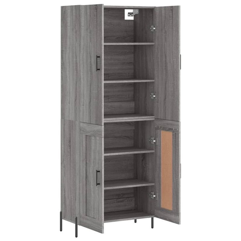 Casa si Gradina - Mobilier - Comode si corpuri - Comode - Dulap inalt, gri sonoma, 69,5x34x180 cm, lemn compozit - Infinity.ro