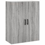 Casa si Gradina - Mobilier - Comode si corpuri - Comode - Dulap inalt, gri sonoma, 69,5x34x180 cm, lemn compozit - Infinity.ro