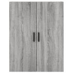 Casa si Gradina - Mobilier - Comode si corpuri - Comode - Dulap inalt, gri sonoma, 69,5x34x180 cm, lemn compozit - Infinity.ro