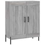 Casa si Gradina - Mobilier - Comode si corpuri - Comode - Dulap inalt, gri sonoma, 69,5x34x180 cm, lemn compozit - Infinity.ro