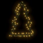 Casa si Gradina - Decoratiuni - Decoratiuni de sezon - Decoratiune brad cu lumini de Crăciun cu tarusi, 80 LED, 60 cm, model cu panglică - Infinity.ro