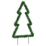 Casa si Gradina - Decoratiuni - Decoratiuni de sezon - Decoratiune brad cu lumini de Crăciun cu tarusi, 80 LED, 60 cm, model cu panglică - Infinity.ro
