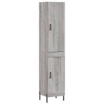 Casa si Gradina - Mobilier - Comode si corpuri - Comode - Dulap inalt, gri sonoma, 34,5x34x180 cm, lemn prelucrat - Infinity.ro