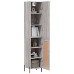 Casa si Gradina - Mobilier - Comode si corpuri - Comode - Dulap inalt, gri sonoma, 34,5x34x180 cm, lemn prelucrat - Infinity.ro