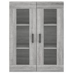 Casa si Gradina - Mobilier - Comode si corpuri - Comode - Dulap inalt, gri sonoma, 69,5x34x180 cm, lemn compozit - Infinity.ro