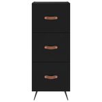Casa si Gradina - Mobilier - Comode si corpuri - Comode - Dulap inalt, negru, 34,5x34x180 cm, lemn prelucrat - Infinity.ro