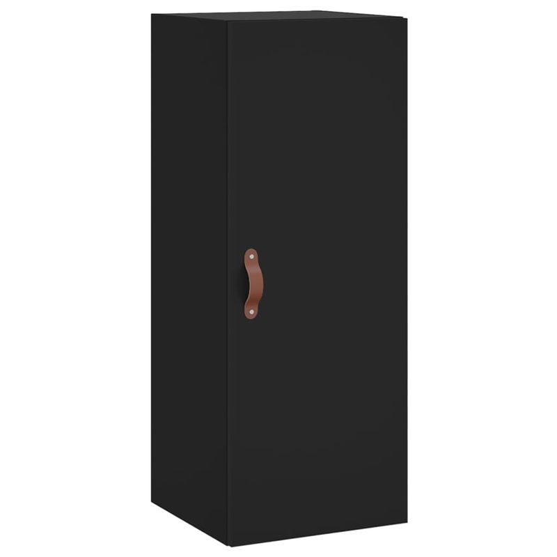 Casa si Gradina - Mobilier - Comode si corpuri - Comode - Dulap inalt, negru, 34,5x34x180 cm, lemn prelucrat - Infinity.ro