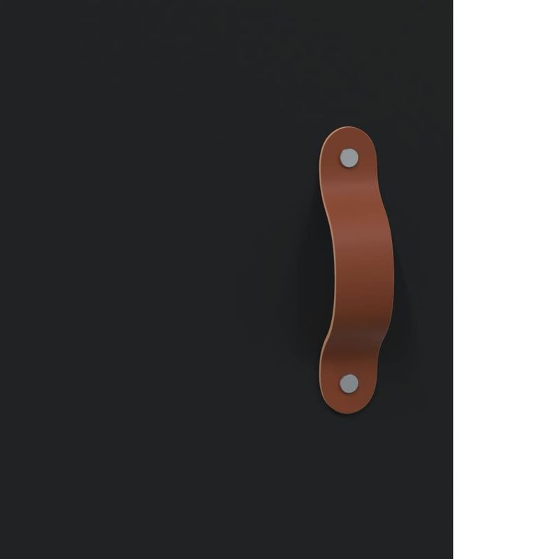 Casa si Gradina - Mobilier - Comode si corpuri - Comode - Dulap inalt, negru, 34,5x34x180 cm, lemn prelucrat - Infinity.ro