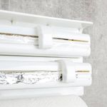 Casa si Gradina - Bucatarie si vesela - Organizare si depozitare bucatarie - Dispensere detergent - HI Suport de role montat pe perete, alb - Infinity.ro