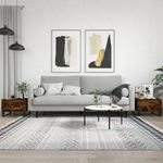 Casa si Gradina - Mobilier - Mese si birouri - Masute de cafea - Mese de cafea 2 buc. stejar fumuriu 50x46x35 cm lemn compozit - Infinity.ro