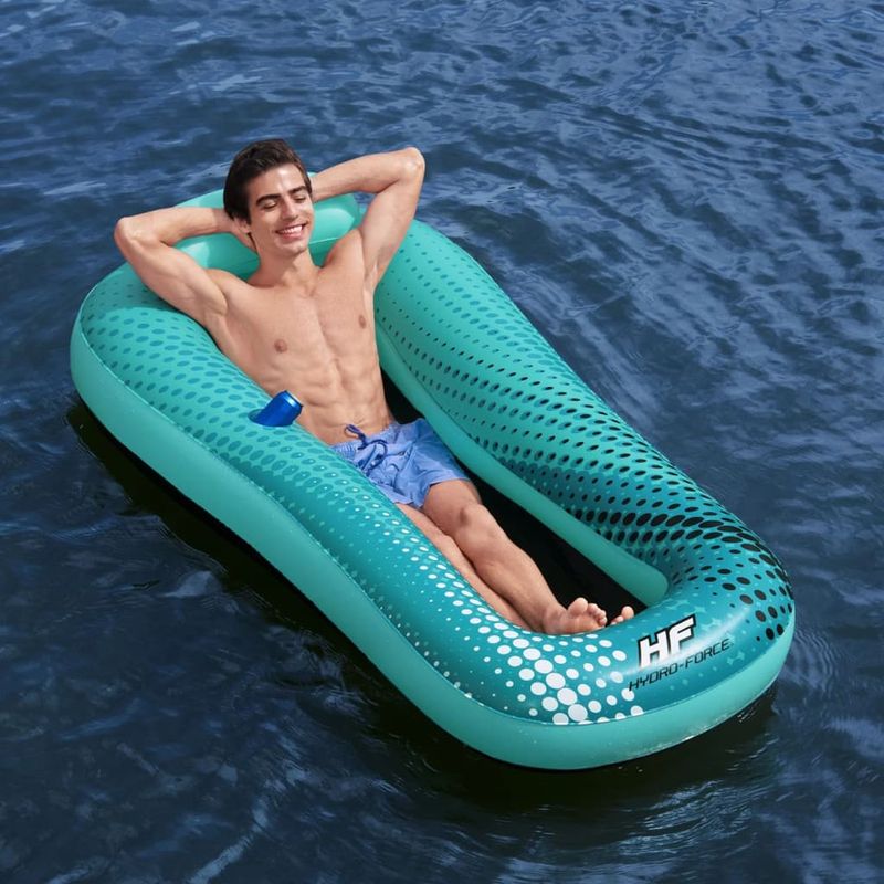 Jucarii, Copii si Bebe - Jucarii si jocuri - Jucarii de exterior - Saltele si mingi pentru plaja - Bestway Sezlong plutitor Hydro Force Sol Venture albastru 188x109 cm - Infinity.ro