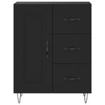Casa si Gradina - Mobilier - Comode si corpuri - Comode - Dulap inalt, negru, 69,5x34x180 cm, lemn compozit - Infinity.ro