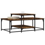 Casa si Gradina - Mobilier - Mese si birouri - Masute de cafea - Masuta de cafea, stejar afumat, 102x60x45 cm, lemn prelucrat - Infinity.ro