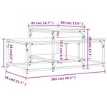 Casa si Gradina - Mobilier - Mese si birouri - Masute de cafea - Masuta de cafea, stejar afumat, 102x60x45 cm, lemn prelucrat - Infinity.ro