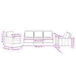Casa si Gradina - Mobilier - Seturi de mobilier - Seturi living - Set de canapele cu perne, 3 piese, maro, catifea - Infinity.ro