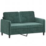 Casa si Gradina - Mobilier - Seturi de mobilier - Seturi living - Set canapele, 2 piese, verde inchis, catifea - Infinity.ro