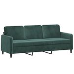 Casa si Gradina - Mobilier - Seturi de mobilier - Seturi living - Set canapele, 2 piese, verde inchis, catifea - Infinity.ro