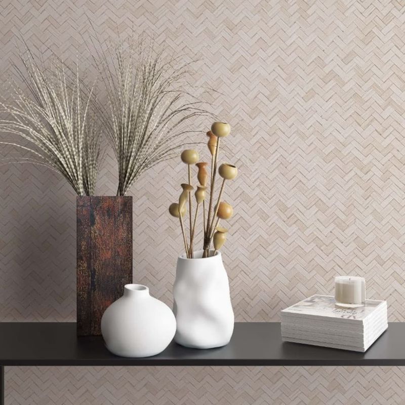 Casa si Gradina - Decoratiuni - Tapet - Noordwand Tapet „Botanica Rattan Wickerwork”, bej - Infinity.ro