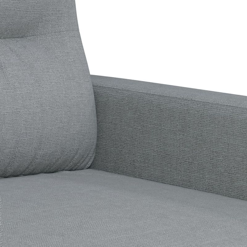 Casa si Gradina - Mobilier - Seturi de mobilier - Seturi living - Set de canapele cu perne, 2 piese, gri deschis, material textil - Infinity.ro