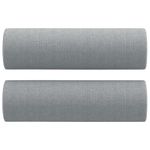 Casa si Gradina - Mobilier - Seturi de mobilier - Seturi living - Set de canapele cu perne, 2 piese, gri deschis, material textil - Infinity.ro