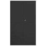 Casa si Gradina - Constructii - Depozitare, transport si protectie - Rafturi, fisete si vestiare - Fiset, negru, 105x40x180 cm, otel - Infinity.ro