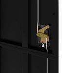 Casa si Gradina - Constructii - Depozitare, transport si protectie - Rafturi, fisete si vestiare - Fiset, negru, 105x40x180 cm, otel - Infinity.ro