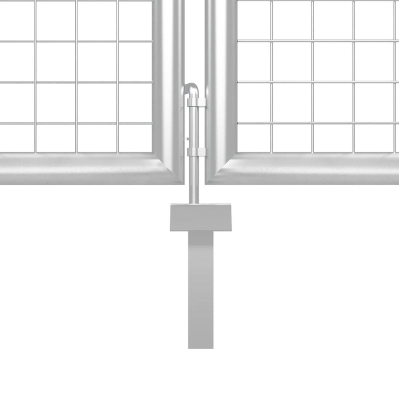 Casa si Gradina - Gradina si terasa - Garduri, panouri si accesorii - Poarta de gradina, argintiu, 500 x 75 cm, otel - Infinity.ro