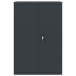 Casa si Gradina - Constructii - Depozitare, transport si protectie - Rafturi, fisete si vestiare - Fiset, antracit, 90x40x140 cm, otel - Infinity.ro