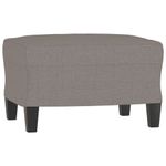 Casa si Gradina - Mobilier - Scaune si fotolii - Fotolii - Fotoliu canapea cu taburet, taupe, 60 cm, material textil - Infinity.ro