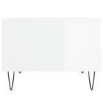 Casa si Gradina - Mobilier - Mese si birouri - Masute de cafea - Masuta de cafea, alb extralucios, 60x50x36,5 cm, lemn compozit - Infinity.ro