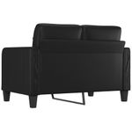 Casa si Gradina - Mobilier - Canapele si coltare - Canapele - Canapea cu 2 locuri, negru, 120 cm, piele ecologica - Infinity.ro