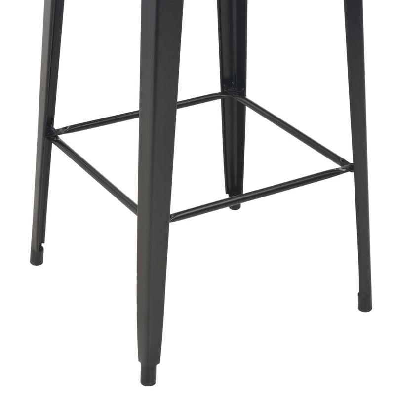 Casa si Gradina - Mobilier - Seturi de mobilier - Seturi bucatarie - Set mobilier de bar, 3 piese, negru, otel - Infinity.ro
