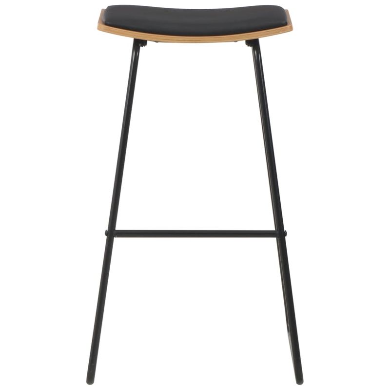 Casa si Gradina - Mobilier - Seturi de mobilier - Seturi bucatarie - Set mobilier de bar, 3 piese, negru, otel - Infinity.ro