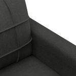 Casa si Gradina - Mobilier - Canapele si coltare - Canapele - Canapea cu 2 locuri, negru, 140 cm, material textil - Infinity.ro