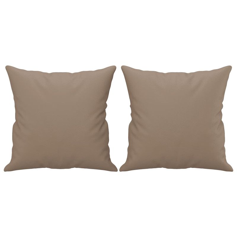 Casa si Gradina - Mobilier - Canapele si coltare - Canapele - Canapea cu 2 locuri cu pernute, cappuccino, 140 cm, piele eco. - Infinity.ro