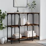 Casa si Gradina - Mobilier - Comode si corpuri - Console - Masuta consola, stejar fumuriu, 102x35x90 cm, lemn prelucrat - Infinity.ro