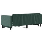 Casa si Gradina - Mobilier - Paturi si accesorii - Paturi - Pat de zi cu extensie, verde inchis, 90x200 cm, catifea - Infinity.ro