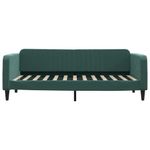 Casa si Gradina - Mobilier - Paturi si accesorii - Paturi - Pat de zi cu extensie, verde inchis, 90x200 cm, catifea - Infinity.ro