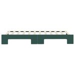 Casa si Gradina - Mobilier - Paturi si accesorii - Paturi - Pat de zi cu extensie, verde inchis, 90x200 cm, catifea - Infinity.ro