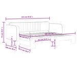 Casa si Gradina - Mobilier - Paturi si accesorii - Paturi - Pat de zi cu extensie, verde inchis, 90x200 cm, catifea - Infinity.ro