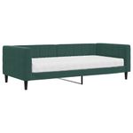 Casa si Gradina - Mobilier - Paturi si accesorii - Paturi - Pat de zi cu saltea, verde inchis, 90x200 cm, catifea - Infinity.ro