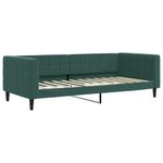 Casa si Gradina - Mobilier - Paturi si accesorii - Paturi - Pat de zi cu saltea, verde inchis, 90x200 cm, catifea - Infinity.ro