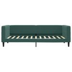 Casa si Gradina - Mobilier - Paturi si accesorii - Paturi - Pat de zi cu saltea, verde inchis, 90x200 cm, catifea - Infinity.ro