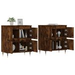 Casa si Gradina - Mobilier - Comode si corpuri - Comode - Servante, 2 buc., stejar afumat, lemn prelucrat - Infinity.ro