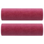 Casa si Gradina - Mobilier - Canapele si coltare - Canapele - Canapea cu 2 locuri cu pernute, rosu vin, 140 cm, catifea - Infinity.ro